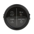 thumbnail image 4 of Medidor de alarma de 2 '4 LED 800-00256 OIL TEMP para Boat Marine Zulema Negro, 4 of 8