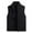 Black, variant on ZUKMRJPC Men's Winter Vest Outerwear Full Zip Stand Collar Solid Color Texture Cotton Vest Casual Fleece Lined Warm Work Vest with Pockets