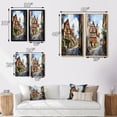 thumbnail image 4 of Designart "Street in Rothenburg, Germany II" Germany Wall Art Set Of 2 - Beige Landscapes Canvas Set For Living Room Decor, 4 of 7