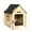 Color-1, variant on Cozy Wooden Indoor Dog House for Small Dogs & Cats, Warm Pet Cave with Air Vents and Elevated Floor, Perfect Gift for Dog and Cat Lovers