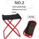 thumbnail image 4 of Taburete De Camping Plegable, Mini Taburete De Camping, Taburetes De Camping Pequeños Portátiles Aleación De Aluminio Oxford, para Senderismo, Barbacoa, Jardín Picnic Playa - Rojo, 4 of 5