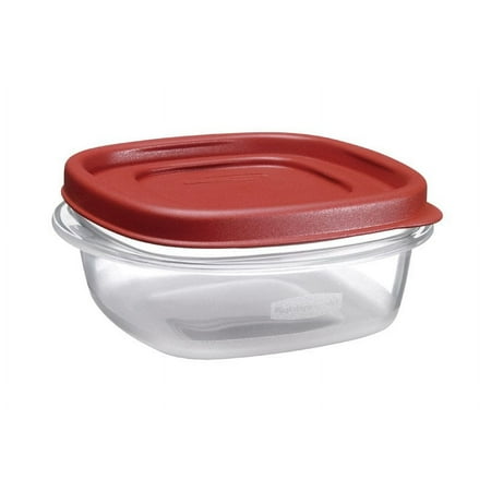 RubbermaidÂ® EasyFindLidsâ„¢ Food Storage Container, 1.25 Cup, Racer Red