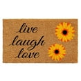 thumbnail image 1 of Calloway Mills 102832436 24 x 36 in. Sunflower Live Laugh Love Rectangular Doormat, Multi Color, 1 of 1