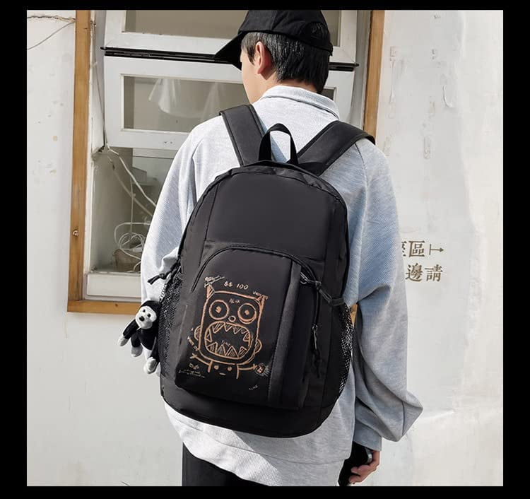 DanceeMangoos Y2K Backpack Grunge Graphic College Bookbag with