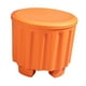 thumbnail image 2 of Puf otomano con espacio de almacenamiento y tapa, reposapiés apilable para sala de estar, pasillo. Naranja, 2 of 9