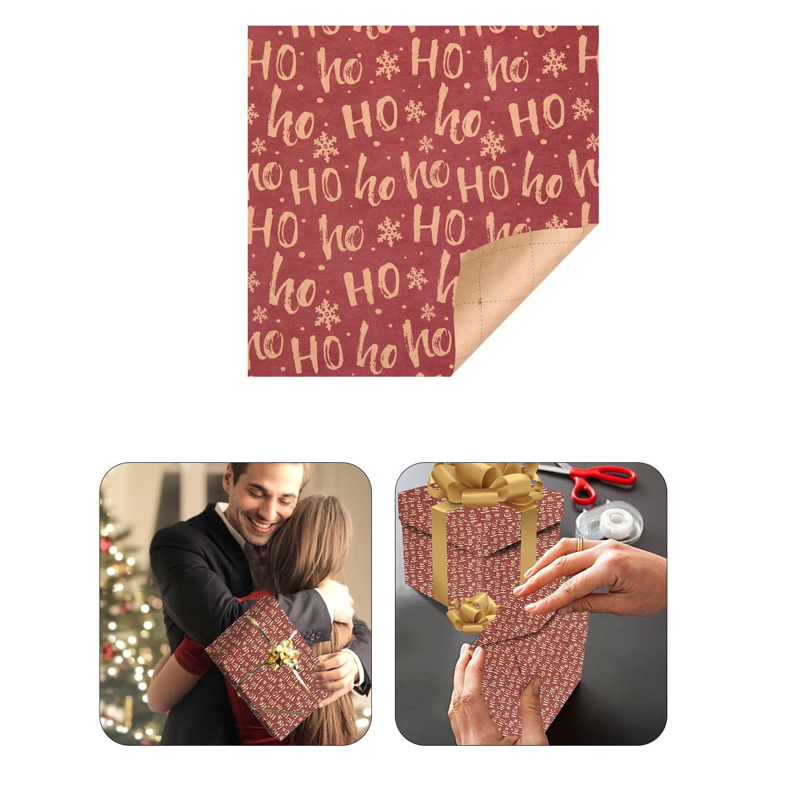 2DXuixsh Gift Wrap Paper Colored Kraft Paper Christmas Wrapping Paper Gift Wrapping  Paper Has A Back Line Of 44 Ã— 100Cm Gift Wrapping Paper Large Christmas Wrapping  Paper Holder Kraft Paper Silver 