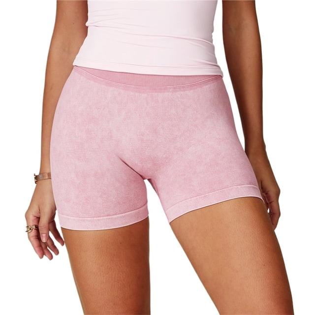 Pantalones cortos de entrenamiento for mujer, cintura alta, control de barriga, sin costuras, yoga, gimnasio, ciclismo, pantalones cortos activos