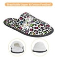 thumbnail image 3 of Slippers for Women, colorful leopard print Womens Slippers Fuzzy Winter House Shoes, Soft Anti-Skid Slippers Indoor and Outdoor, 3 of 5