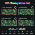 thumbnail image 5 of RGB Gaming Mouse Pad 15W Wireless Charging Large Waterproof Desk Mat 13 Light Modes Mousepad 31.5x11.8 Clover and Dots, 5 of 6