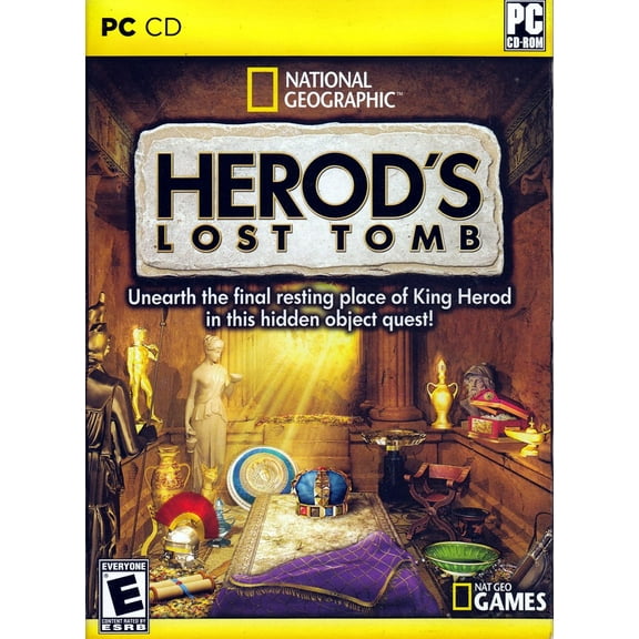 NATIONAL GEOGRAPHIC - HEROD'S LOST TOMB PC CDRom Hidden Object Game