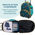 thumbnail image 4 of Wildkin Kids Rolling Luggage for Boys & Girls, Perfect for School & Overnight Travel, Carry-On Size (Jurassic Dinosaurs Blue), 4 of 7