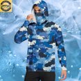 thumbnail image 2 of Hoodies for Men UPF 50+ Sun Protection Hoodie Long Sleeve Fishing Hiking Shirt with Face Mask L, 2 of 7
