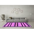 thumbnail image 3 of Ahgly Company Indoor Round Abstract Purple Modern Area Rugs, 5' Round, 3 of 4