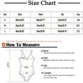 thumbnail image 3 of Itsame Beach Women's Swimsuits Sets, Solid Color 1 Piece Swimsuits Black, 3 of 5
