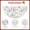 thumbnail image 4 of Daiia Tulips Flowers Drawing Merry Christmas Tree Skirt , Xmas Large Lace-up Tree Skirt, Santa Snowflakes Rustic Home Decorations New Year Party Farmhouse Decor-30", 4 of 7