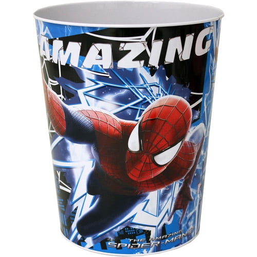 Marvel's The Amazing SpiderMan Blue Design Waste Can
