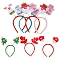 thumbnail image 6 of Christmas Headbands Reindeers Headband Santa Xmas Tree Toppers Headwear Accessories Holiday Party Photo Booth, 6 of 7