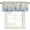 Blue Brown, variant on Blue Hydrangea Rod Pocket Curtain Valance, Spring Summer Eucalyptus Wooden Farmhouse Window Valance for Living Room, Bedroom, Kitchen 42"W x 12"L