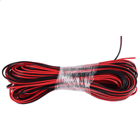 New Arrivals 22 Gauge Red Black Zip Wire AWG Cable Power Ground Stranded Copper