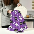 thumbnail image 6 of Coolnut Halloween Civet and Skull Kitchen Dish Towel Set,Drying Kitchen Towels Tea Towels Gift Set for Drying Cleaning Cooking Baking 1Pcs, 6 of 6