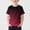 Red, variant on Caywon Boys Girls Gradient Print Short Sleeve Round Neck T-Shirt Summer Casual Sport Graphic Tee for Kids 2-13 Years Camiseta