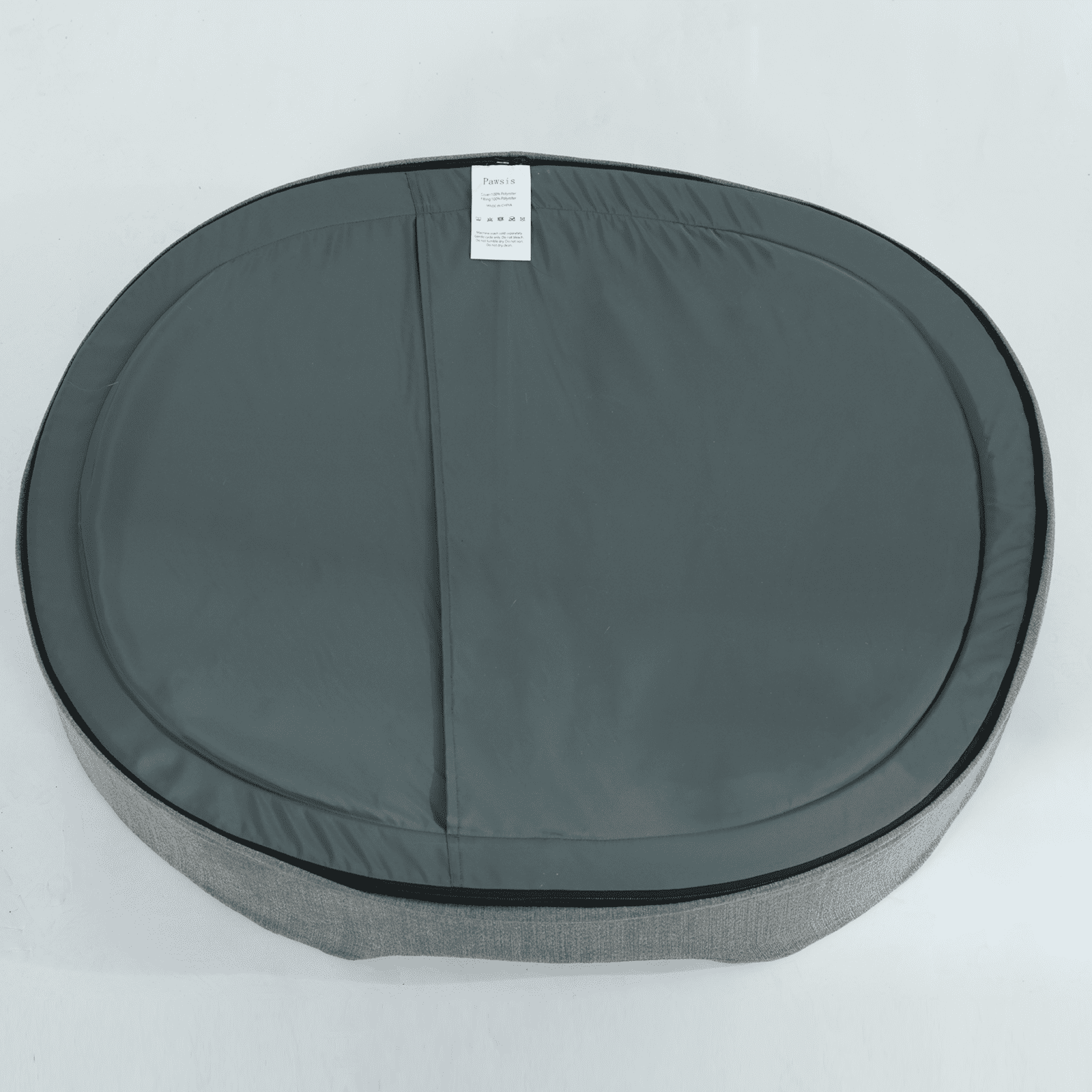 Pawsis Donut Dog Bed for Large Dogs -Calming Round Pet Bed with Removable&Washable Cover