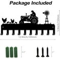 thumbnail image 3 of Farm Metal Key Holder Farm Tractor Wall Mounted Key Organizer Key Hanger with Hooks Home Storage Hat Cloth Necklace Living Kids' Room Door Home Wall Decoration 33×15cm, 3 of 7