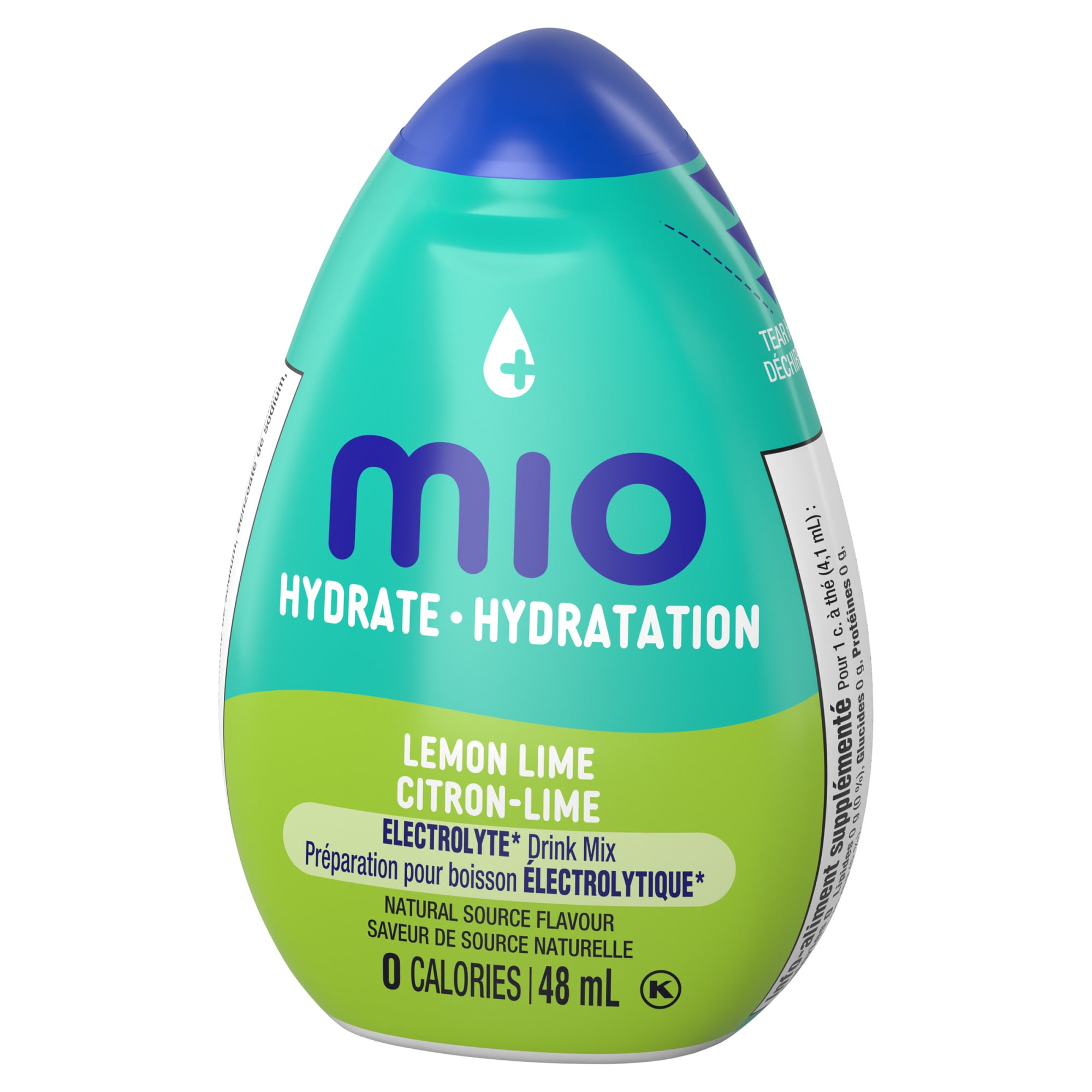 mio Hydrate Lemon Lime Electrolyte Drink Mix, 48 mL Bottle, MIO SPORT LEMON LIME 48ML