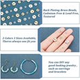 thumbnail image 4 of 72 Pcs Brass Spacer Beads 6 Styles Gold and Silver Disc Spacer Beads 4/6/8mm Wavy Disc Beads for Jewelry Making DIY Craft Bracelet Necklace Hole Diameter: 1.2mm, 4 of 6