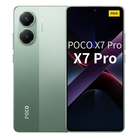 Xiaomi Poco X7 PRO 5G + 4G LTE for Tmobile Mint Tello & Global 512GB + 12GB Ai 6.67" 50MP Gamers Phone NFC Dual sim Unlocked Model 2412DPC0AG Green