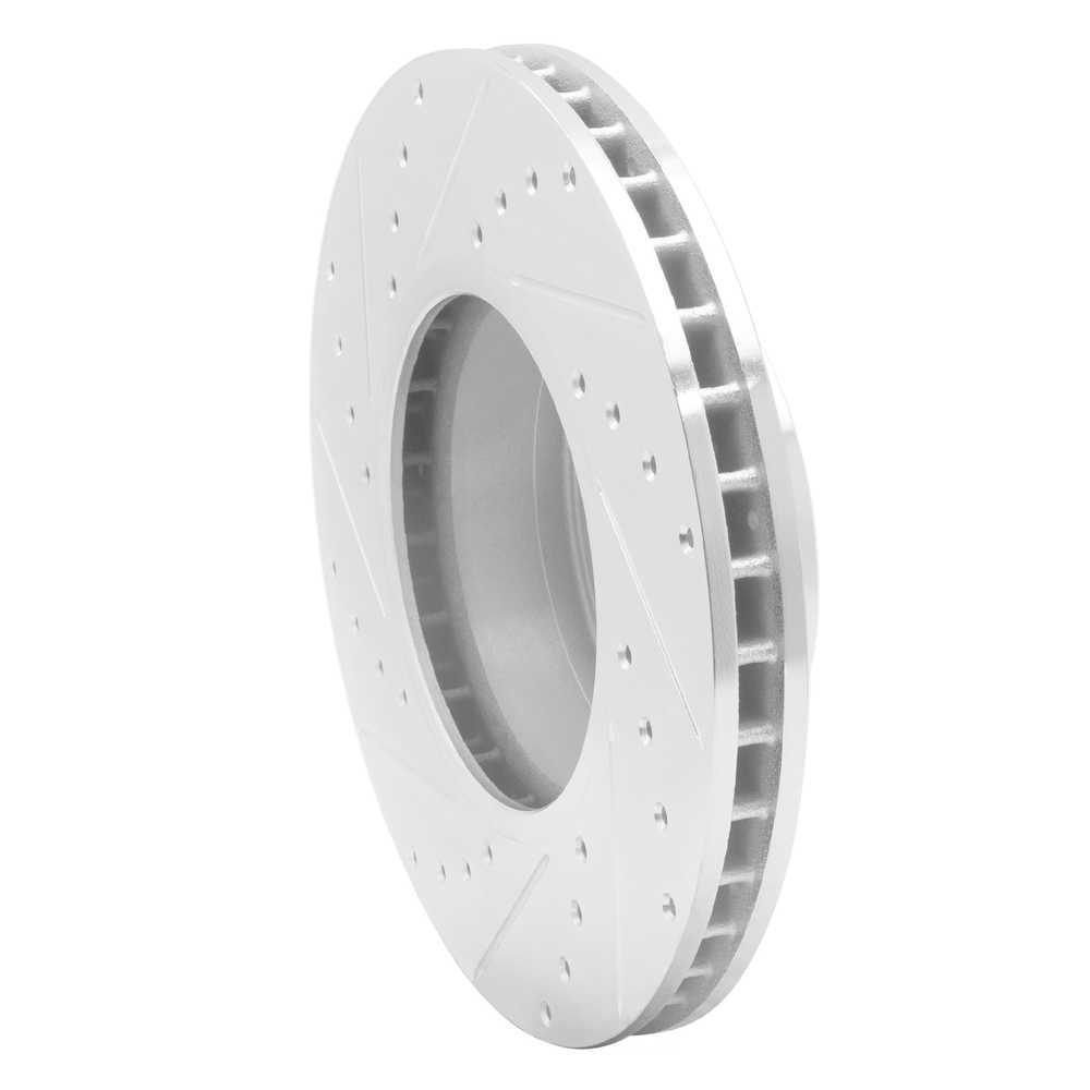 Dynamic Friction Company 631-31062R DFC Brake Rotor - Drilled And Slotted - Silver