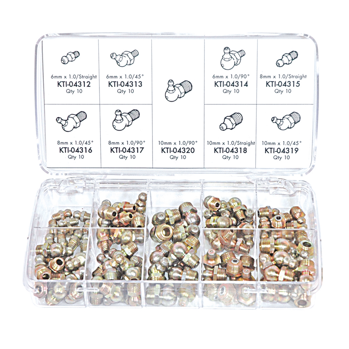 90PC Metric Grease Fitting Assortment