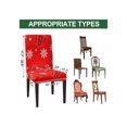 thumbnail image 2 of YiYan1 12 Pcs Christmas Chair Covers Removable Washable Stretch Dining Room Chair Slipcovers Snowflake Xmas Tree Elk Chair Protector For Home Dining K, 2 of 5