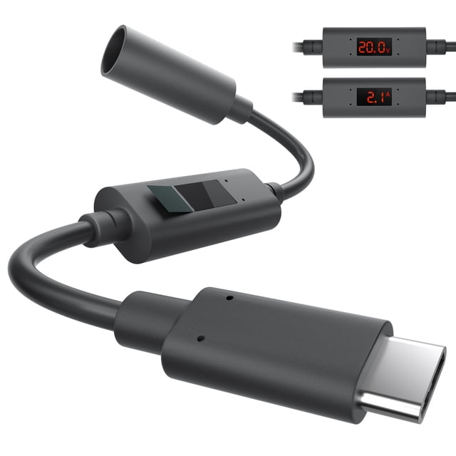 Adaptador USB C PD EAZUSE Starlink Mini con monitor de alimentación de 65 W o más