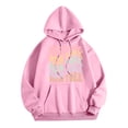 thumbnail image 1 of WEAIXIMIUNG Sweatshirts à Col Rond pour Femmes, Hoodie Décontracté avec Poche, Imprimé Lettres Anglaises, 1 of 3