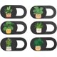 thumbnail image 1 of Paquete de 6 cubiertas deslizantes para cámara de computadora portátil, cubierta deslizante para cámara web, cubierta deslizante para cámara de teléfono y computadora, (plantas (tamaño peque, 1 of 4