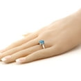 thumbnail image 5 of Gem Stone King 2.55 Cttw 8MM Round Swiss Blue Topaz 925 Sterling Silver Solitaire Engagement Ring for Women | Gemstone Birthstone | Available in Size 5, 6, 7, 8, 9, 5 of 5