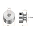 thumbnail image 2 of Single Groove Pulley 5mm Fixed Bore 20mm Outer Diameter Aluminum Alloy for Drilling Machine 6mm PU Round Belt, 2 of 5
