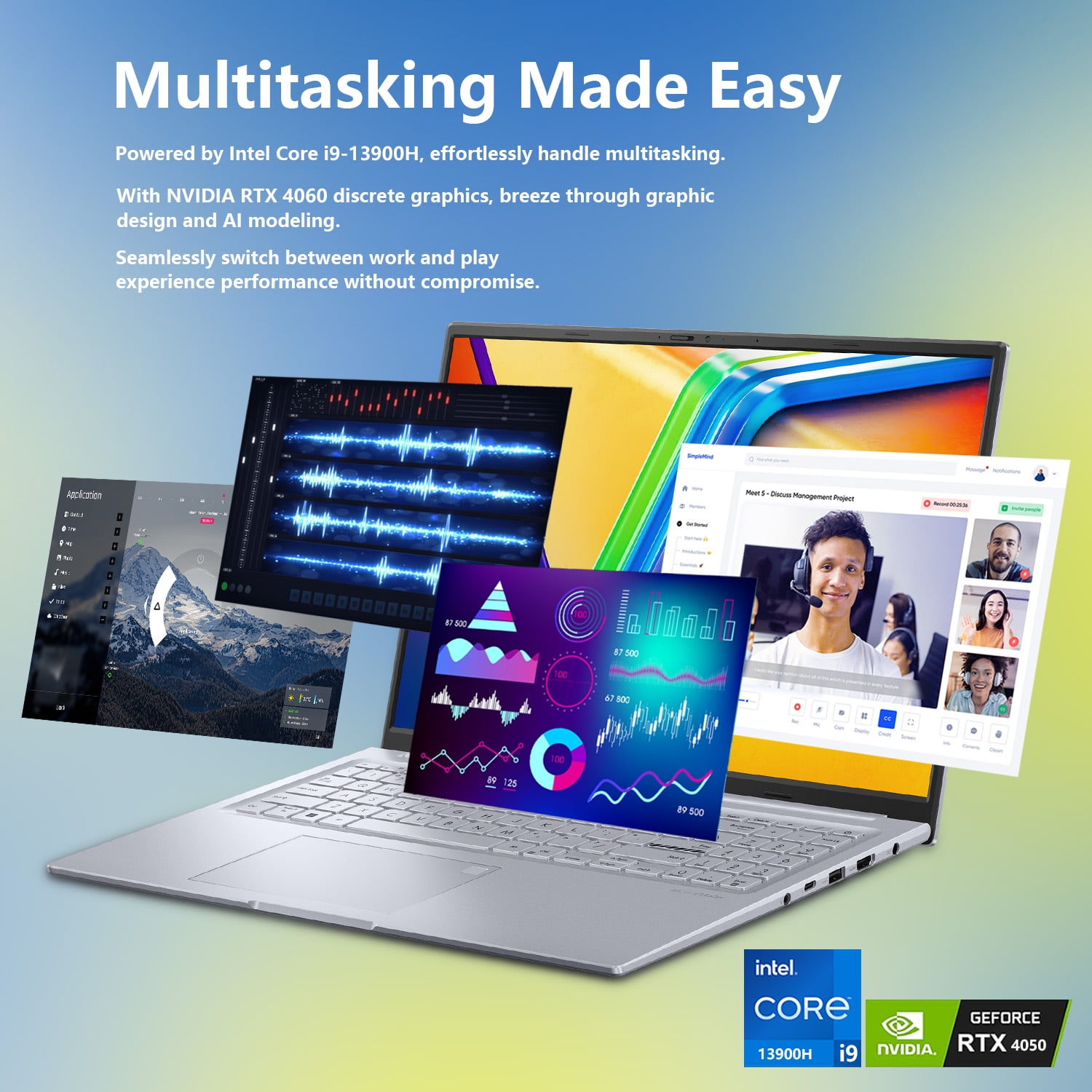Lenovo V-Series V15 Laptop, 15.6" FHD, Intel Core i7-13620H, 40GB RAM, 2TB SSD, Wi-Fi 6, Win 11 P