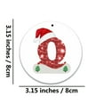 thumbnail image 2 of Christmas Alphabet Ornaments, Personalized Acrylic Christmas Tree Decorations, BYO Custom Hanging Pendant for Home Gift Giving(Q), 2 of 2