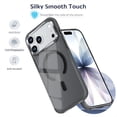 thumbnail image 6 of Allytechgroup for iPhone 15 Pro Protective Back Cover Case, Magnetic Shock-Absorbent Suppoort Wireless Charging Lightweight & Non-Slip Shockproof Protective Bumper for Women Men, Black, 6 of 7
