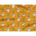 thumbnail image 5 of oneOone Rayon Mustard Yellow Fabric Snowman & Tree Sewing Material Print Fabric By The Yard 56 Inch Wide, 5 of 6