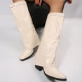 thumbnail image 6 of DeHolifer Women's Knee High Riding Boots Round Toe Block Heel Tall Boots Comfortable Pull on Boots, 6 of 8