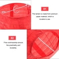 thumbnail image 2 of 2 Pcs Winter Melon Lantern Japan Lamp Rattan Light Fixtures Ceiling Ramen Noodles Office Red, 2 of 8