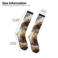thumbnail image 2 of Pofeuu Cat In Sun Hat Print Stockings, Adult Running Hiking Socks for Youth and Adult, 2 of 6
