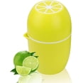 thumbnail image 1 of Manual Citrus Juicer with Unique Lemon Shaped Design Two Modes of Use for Different Fruits (Yellow), 1 of 5