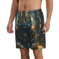 thumbnail image 2 of Goofa Forest Meditating Tiger Printed Mens Swim Trunks Summer Quick Dry Short Beach Swimwear Bathing Suits-Small, 2 of 9