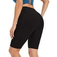 thumbnail image 5 of As Rose Rich Biker Shorts for Women High Waist Workout Shorts with 3 Pockets, S, 5 of 9