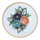 thumbnail image 1 of Juego completo de kit de inicio de bordado, kits de bordado a mano para principiantes con Flor azul, 1 of 9