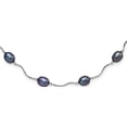 thumbnail image 1 of Sterling Silver Rh-Plated 6-7mm Black Fw Cultured Pearl Necklace (18 X 7) Made In Canada qh4854-18, 1 of 5